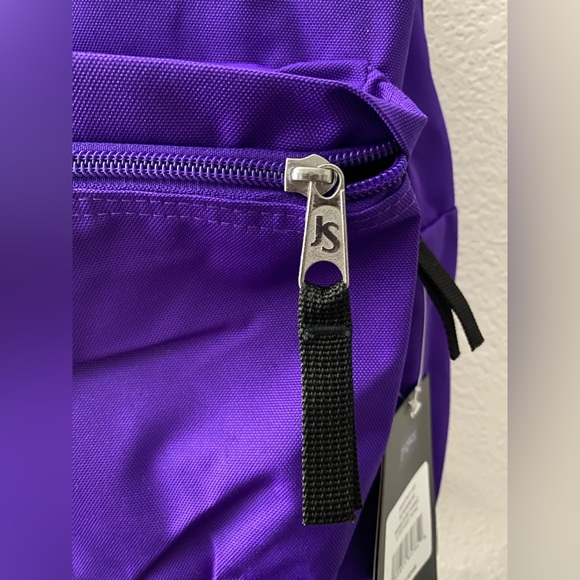💜🎒 Classic JanSport Superbreak Signature Purple Backpack - Picture 3 of 9